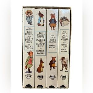 New VHS Set of 4 The World of Peter Rabbit & Friends